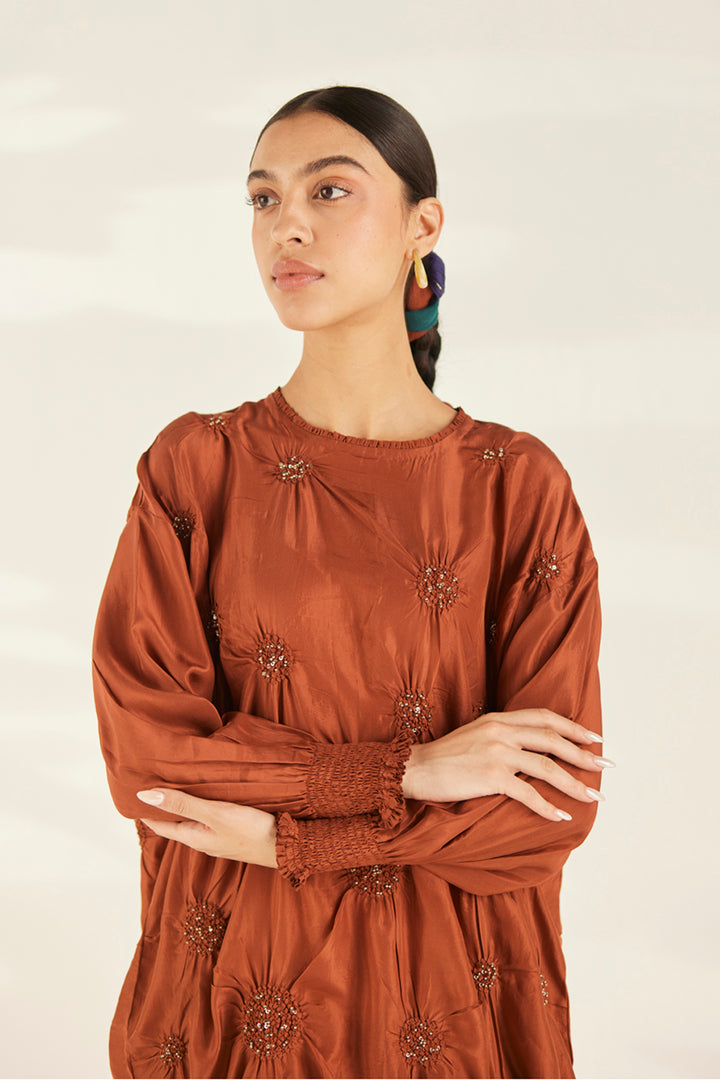 Rust Tesselate Tunic Set