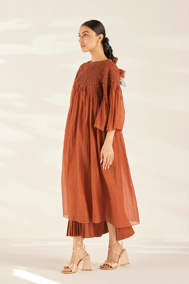 Rust Reva Dress