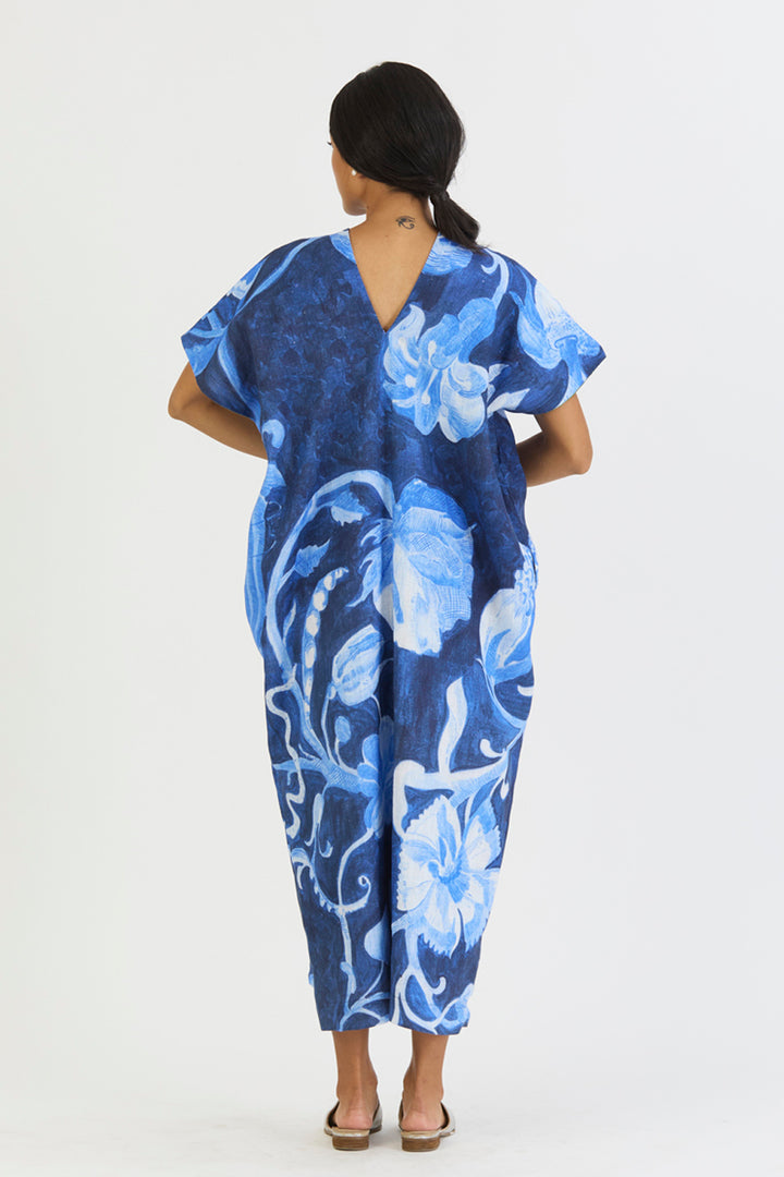 Bilberry Linen Kaftan Dress