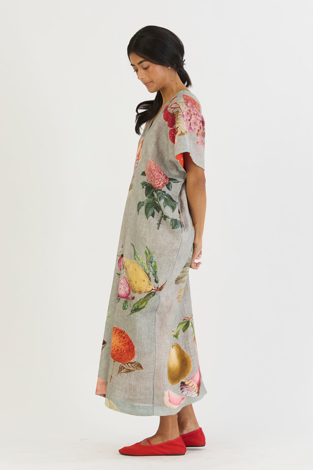 Juniper Linen Kaftan Dress