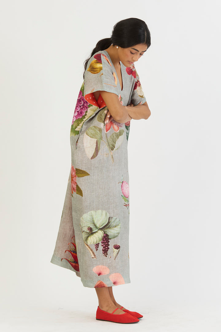 Juniper Linen Kaftan Dress