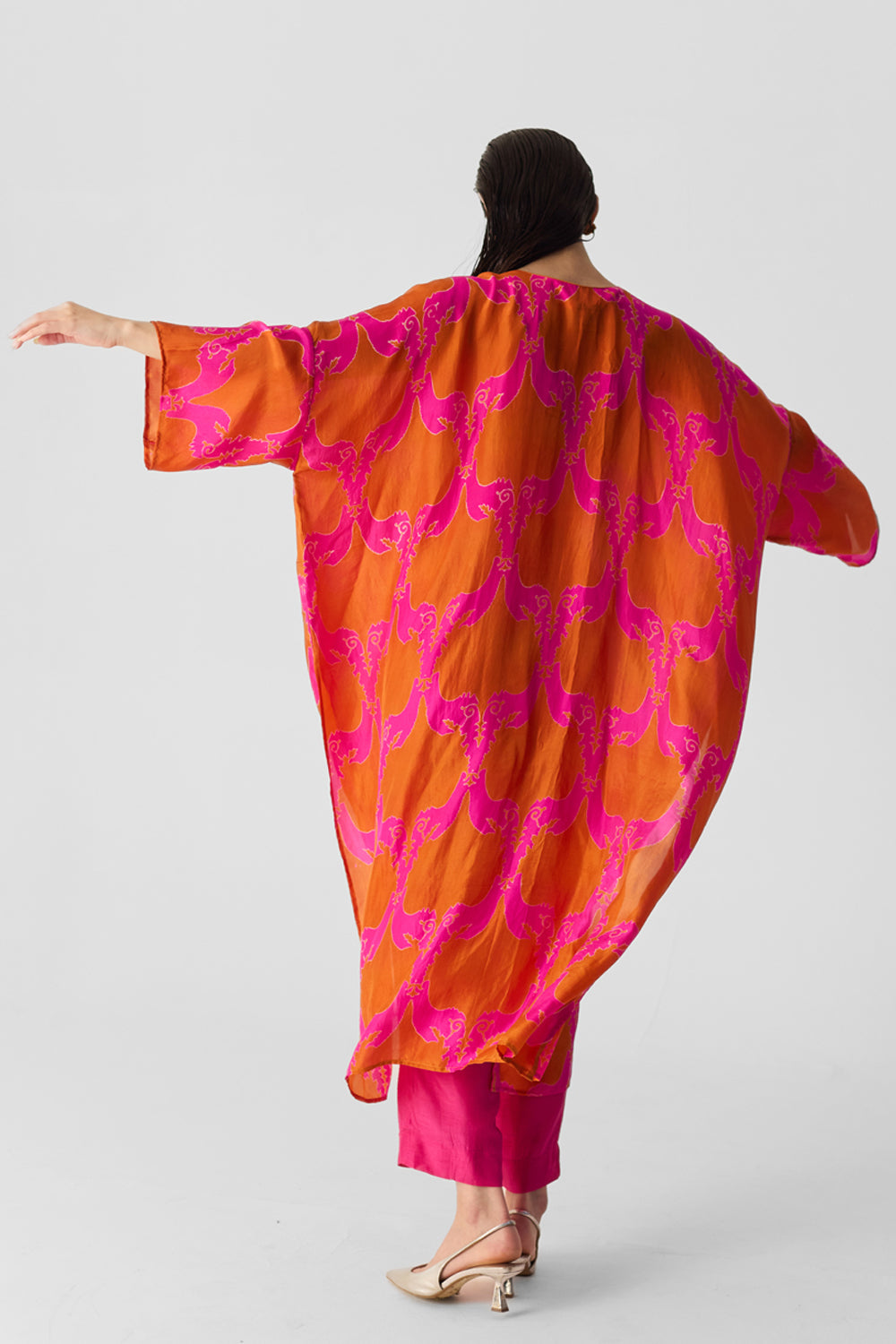 Zuzi Orange Kaftan Set