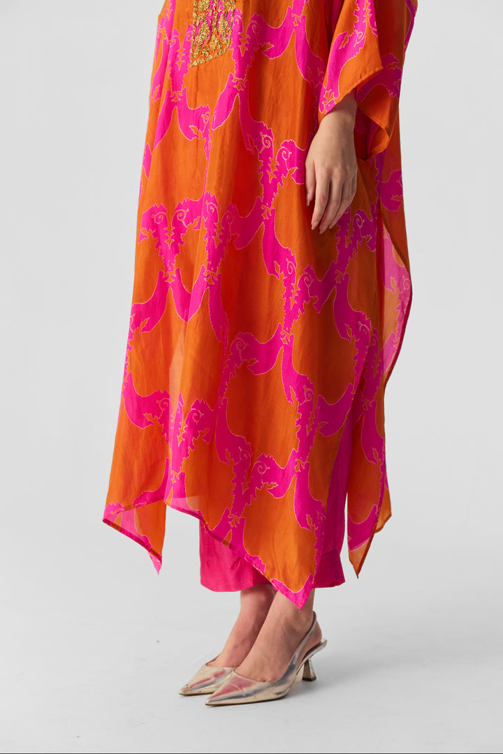 Zuzi Orange Kaftan Set