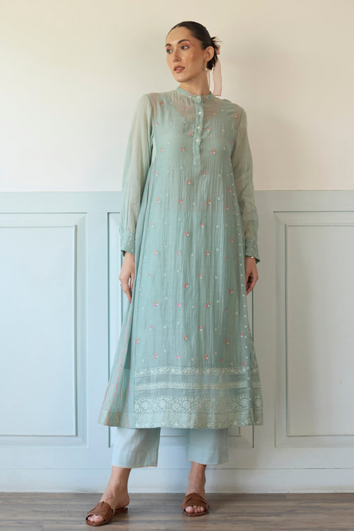 Pastel Blue Kurta Set