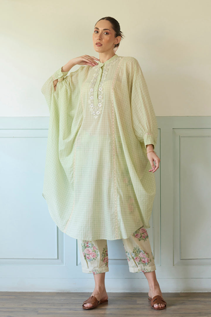 Green Kaftan Set