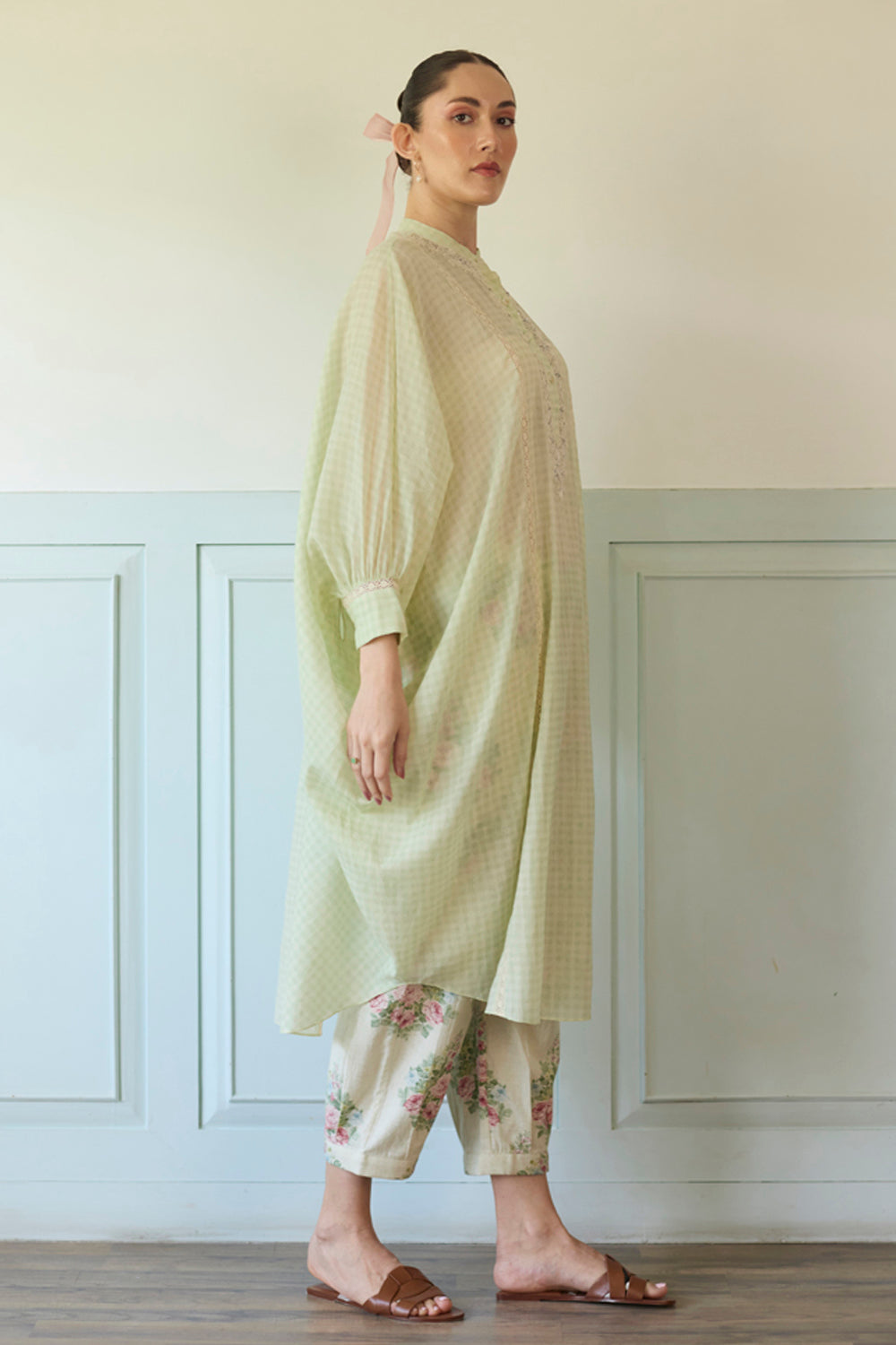 Green Kaftan Set