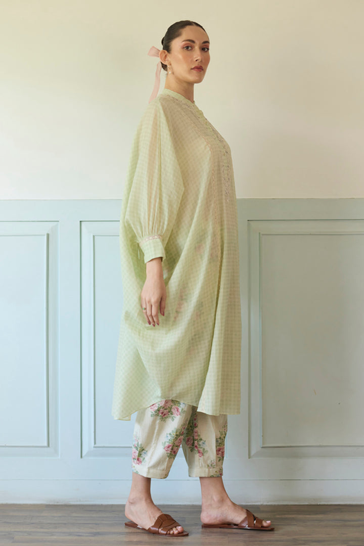 Green Kaftan Set