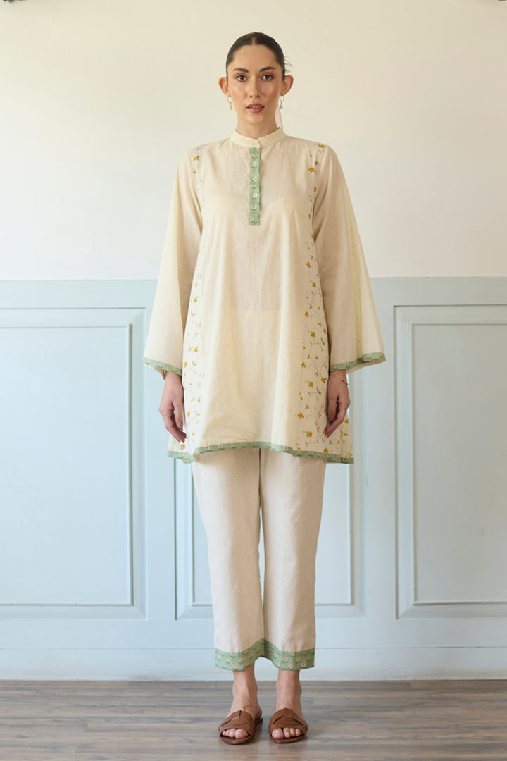 Yellow & Green Suit Set