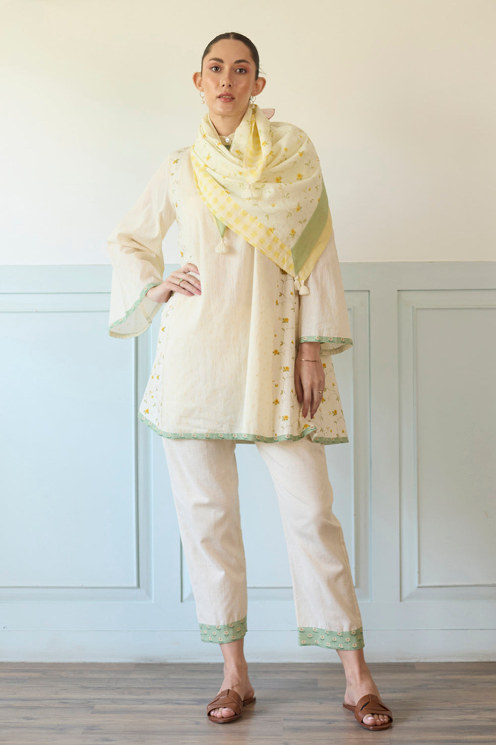 Yellow & Green Suit Set