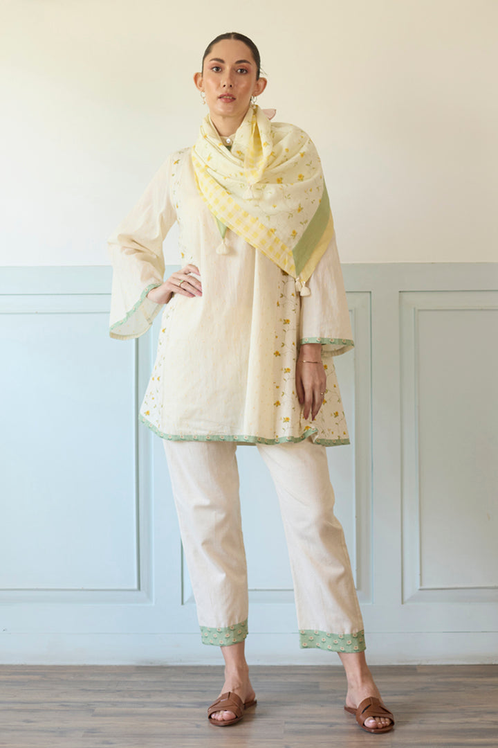 Yellow & Green Suit Set