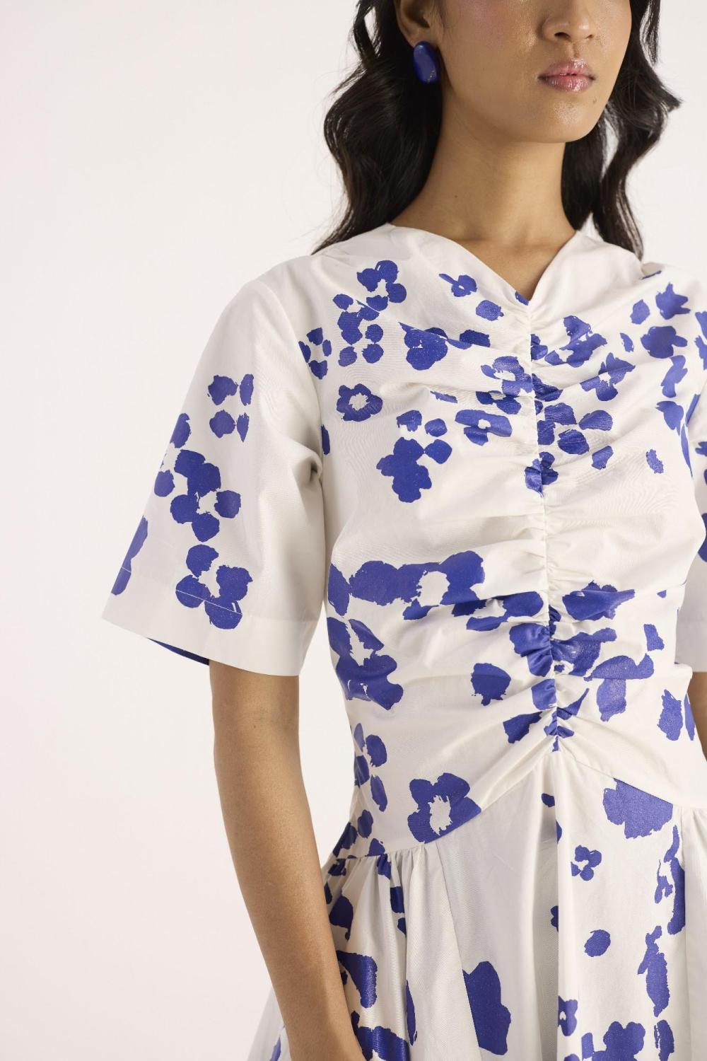 Ocean Ink Dress – Ivory