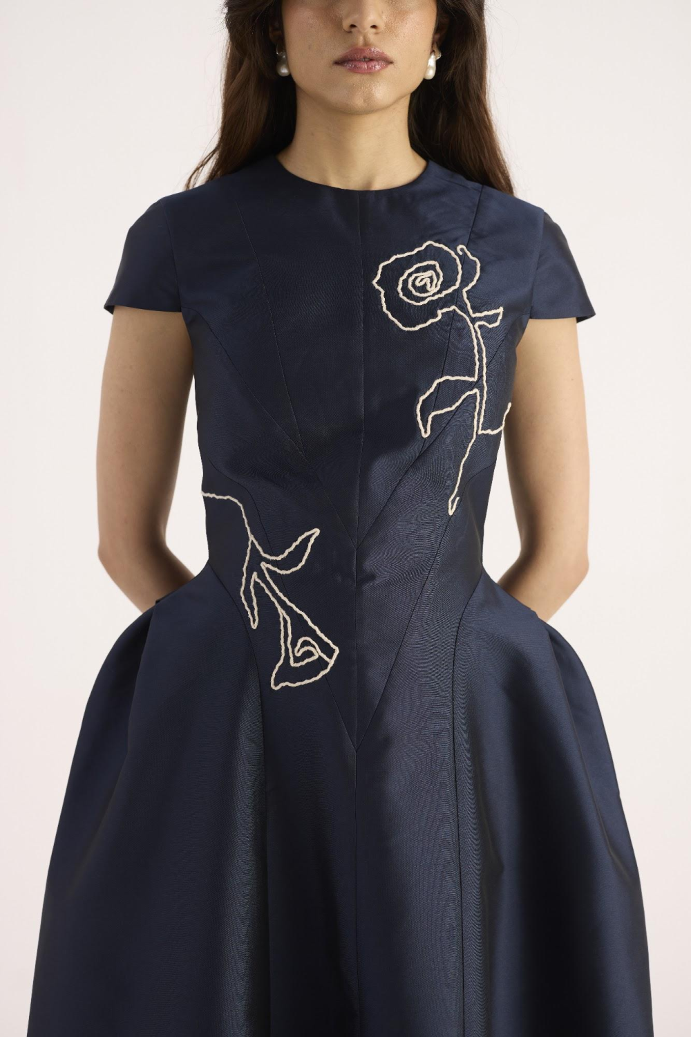Velora Dress – Midnight Blue
