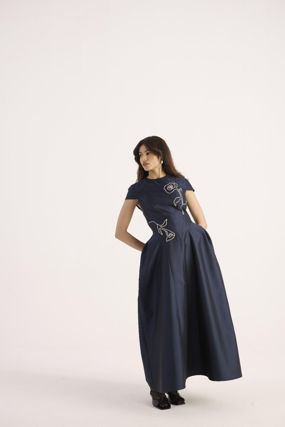 Velora Dress – Midnight Blue
