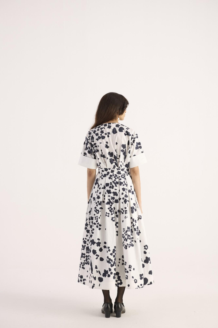 Monsoon Ink Dress – Monochrome Black & White