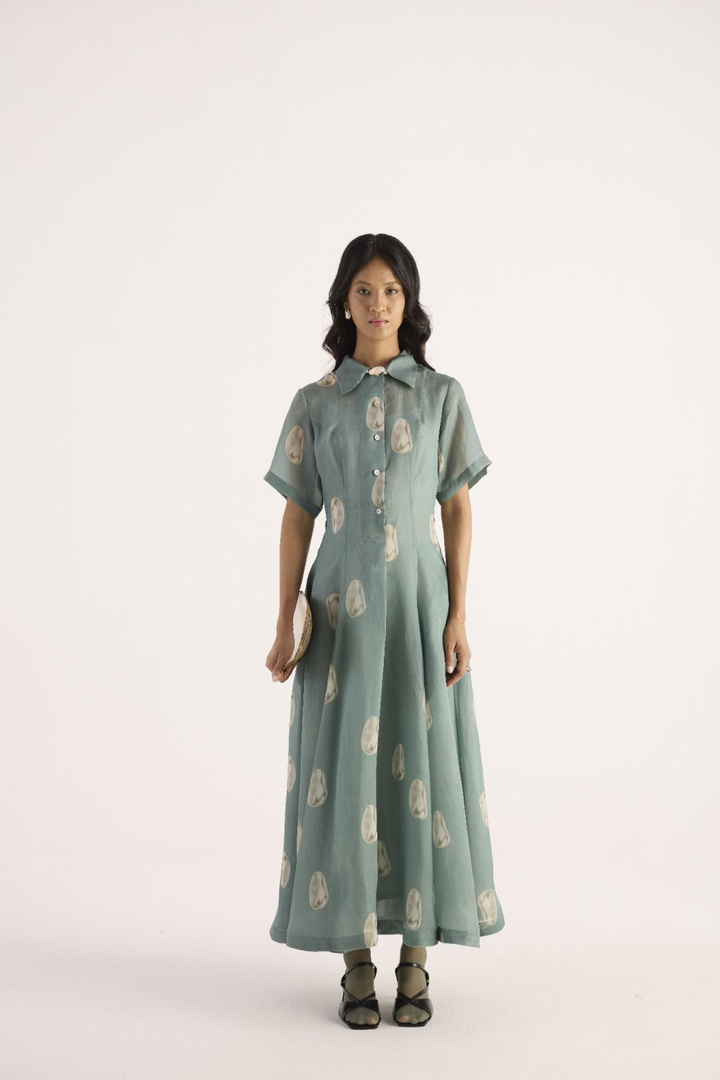 Lune Pearl Dress – Jade Sea Green
