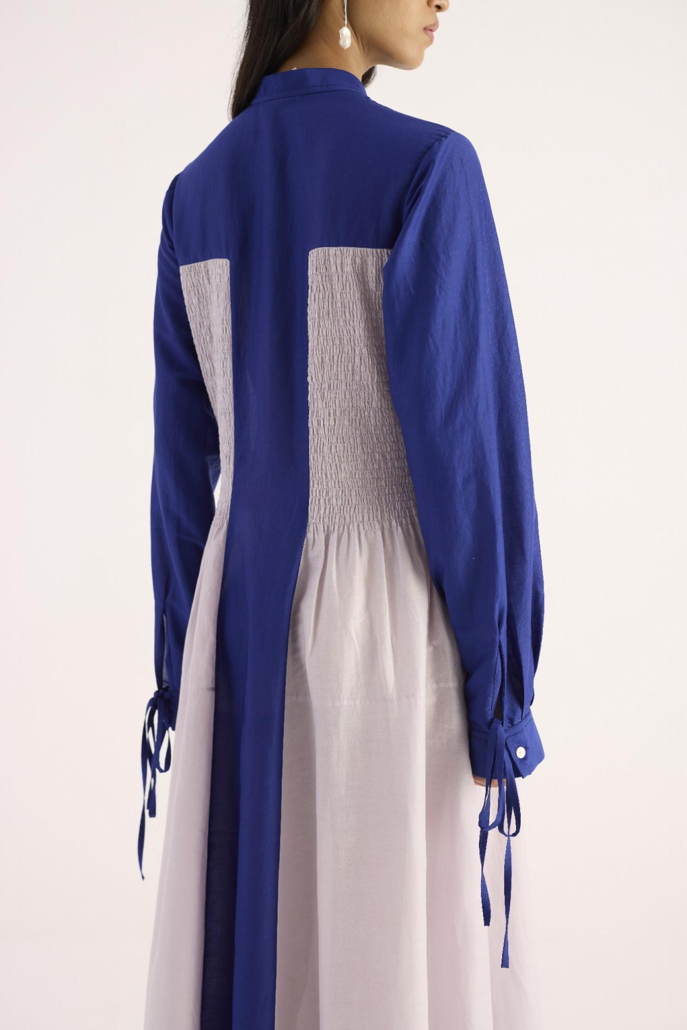 Marina Dress – Electric Blue & Pearl Lilac