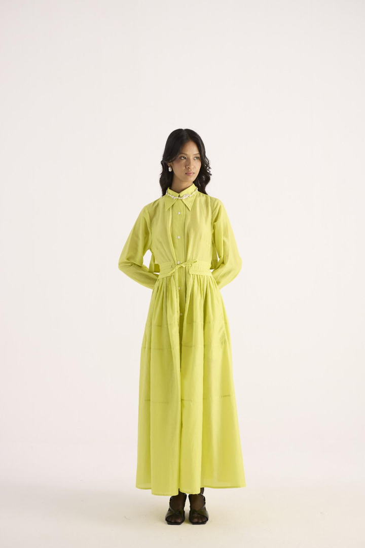 Velora Dress – Electric Green