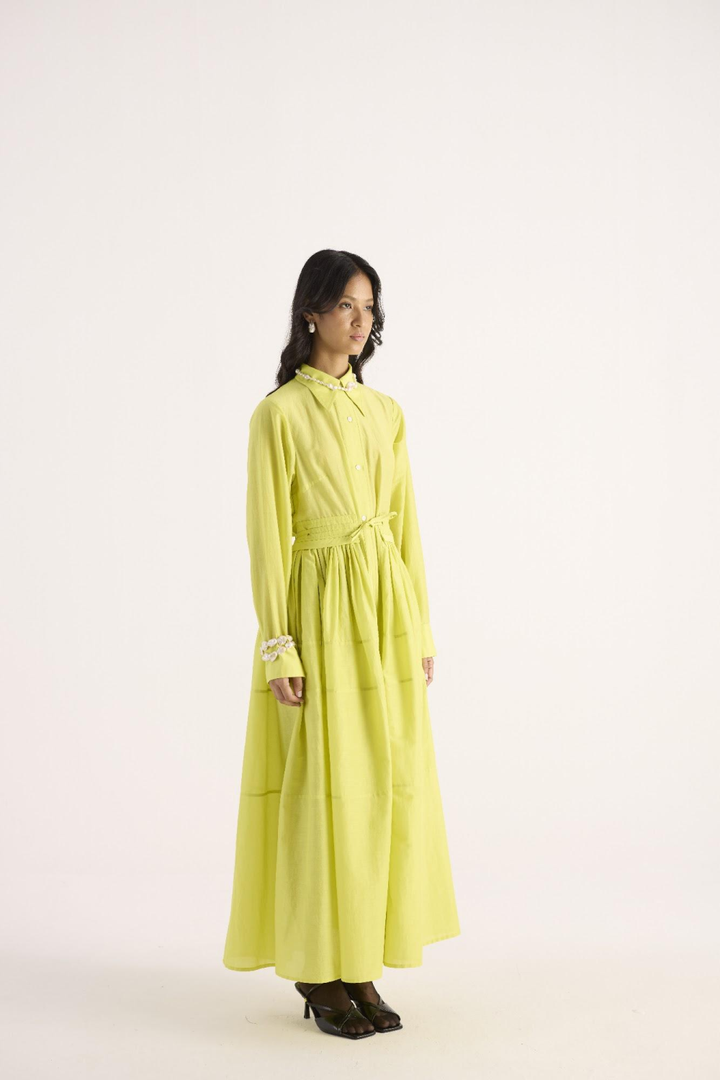 Velora Dress – Electric Green