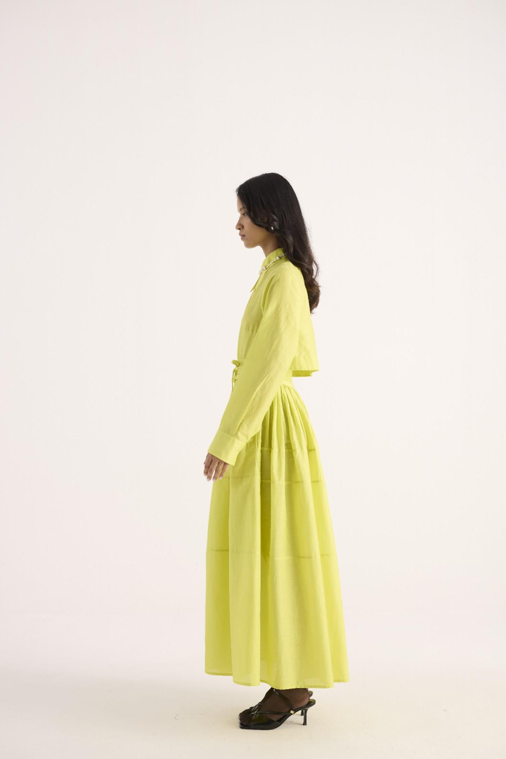 Velora Dress – Electric Green