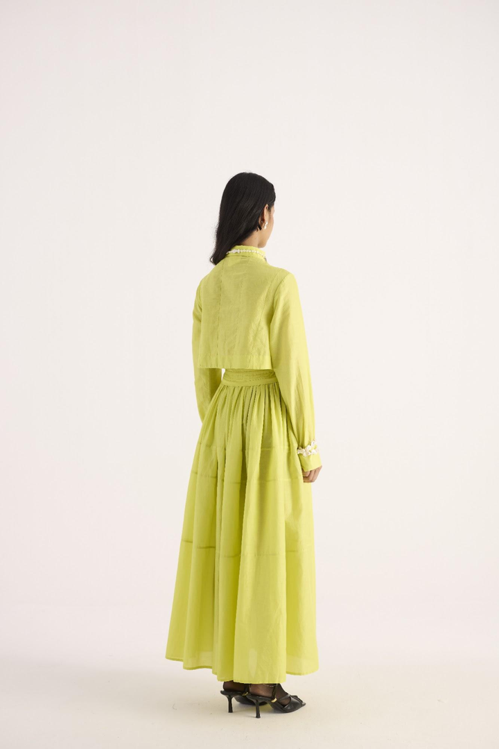 Velora Dress – Electric Green