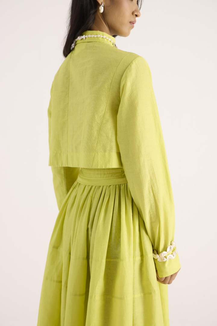 Velora Dress – Electric Green