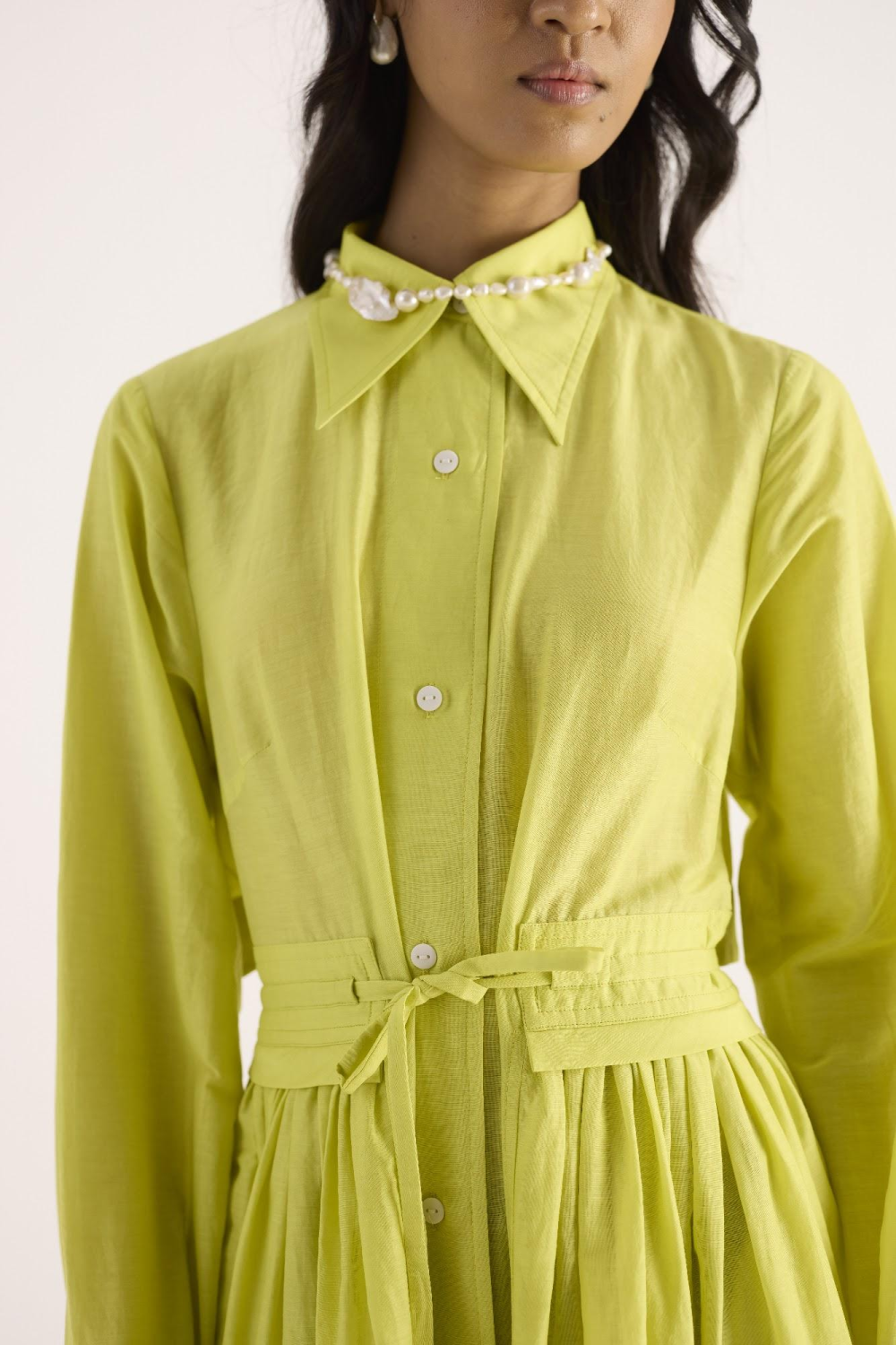 Velora Dress – Electric Green
