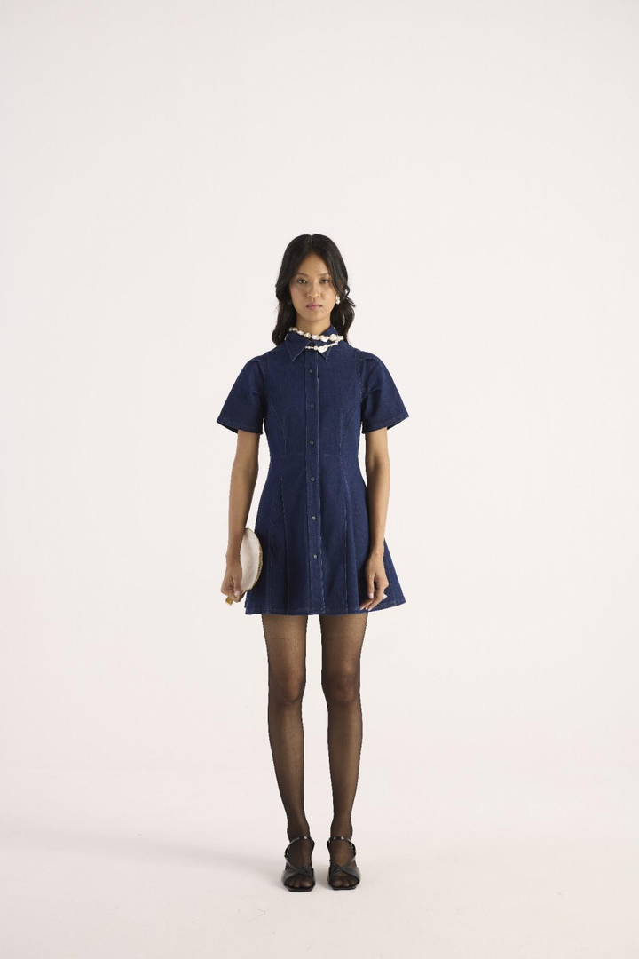 Nerina Dress – Midnight Blue