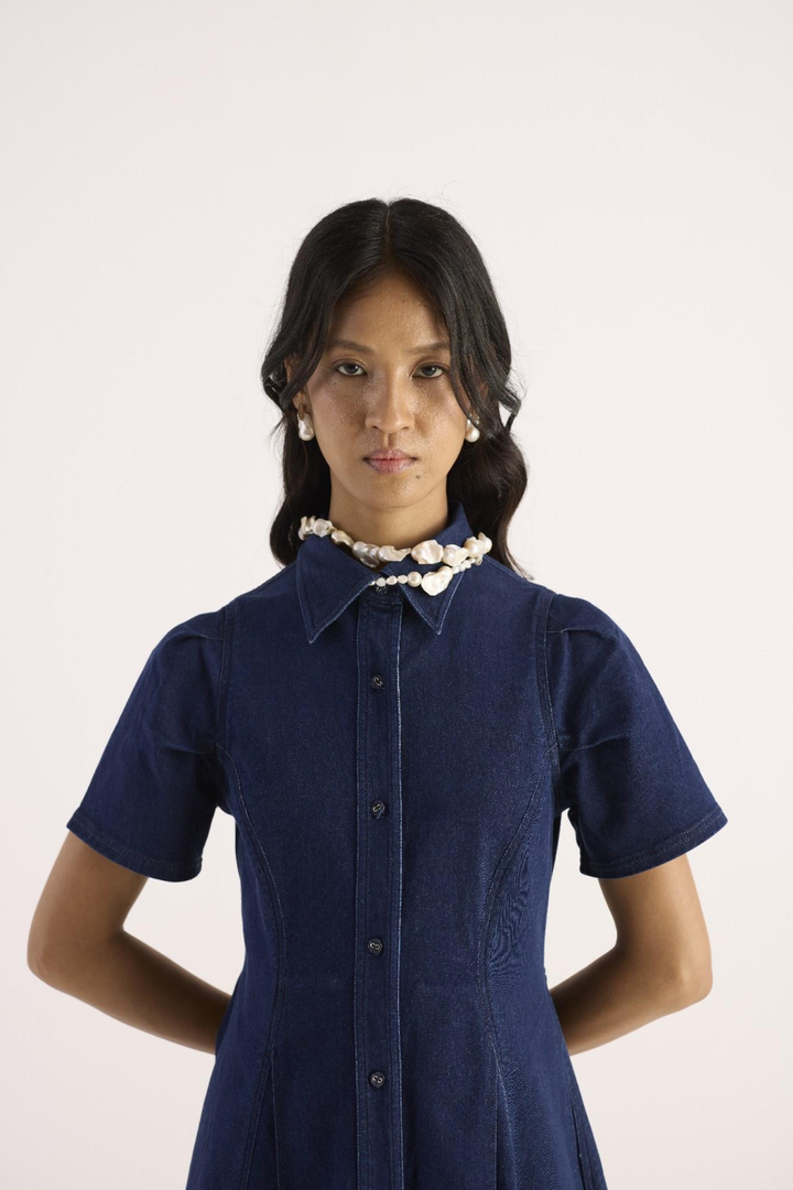 Nerina Dress – Midnight Blue