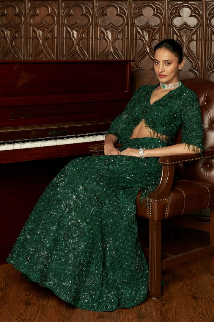 Emerald Fishcut Lehenga Set