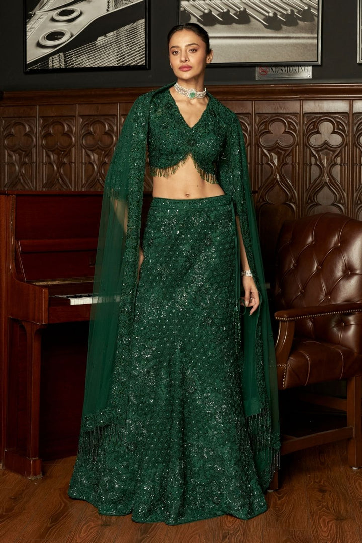 Emerald Fishcut Lehenga Set