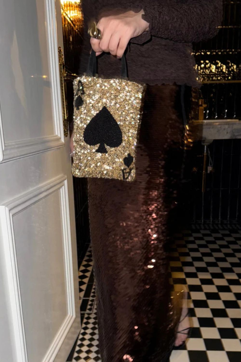 Ace Bag - gold & silver