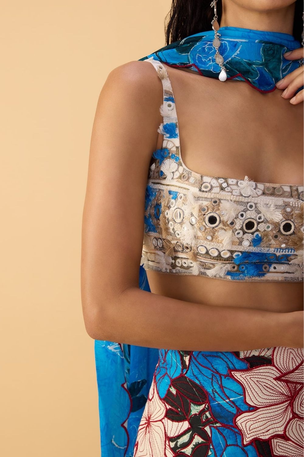 Scallop Dupatta
