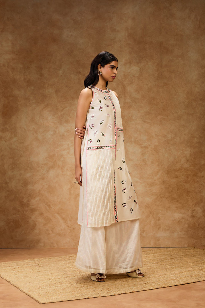Ivory Threadwork Dress