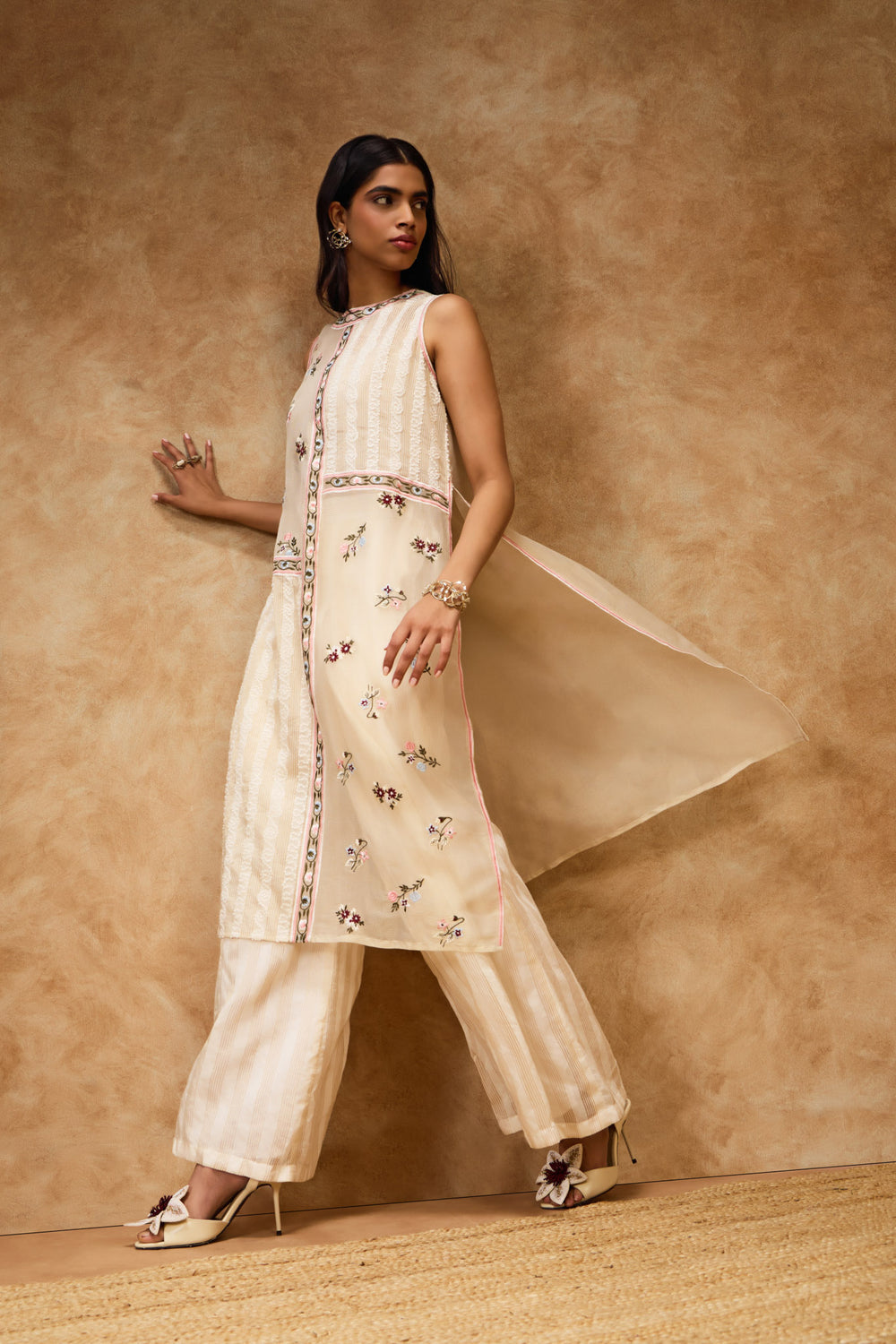 Gold Threadwork Dress