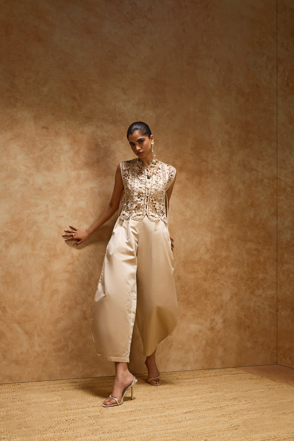 Rose Gold Barrel Pants