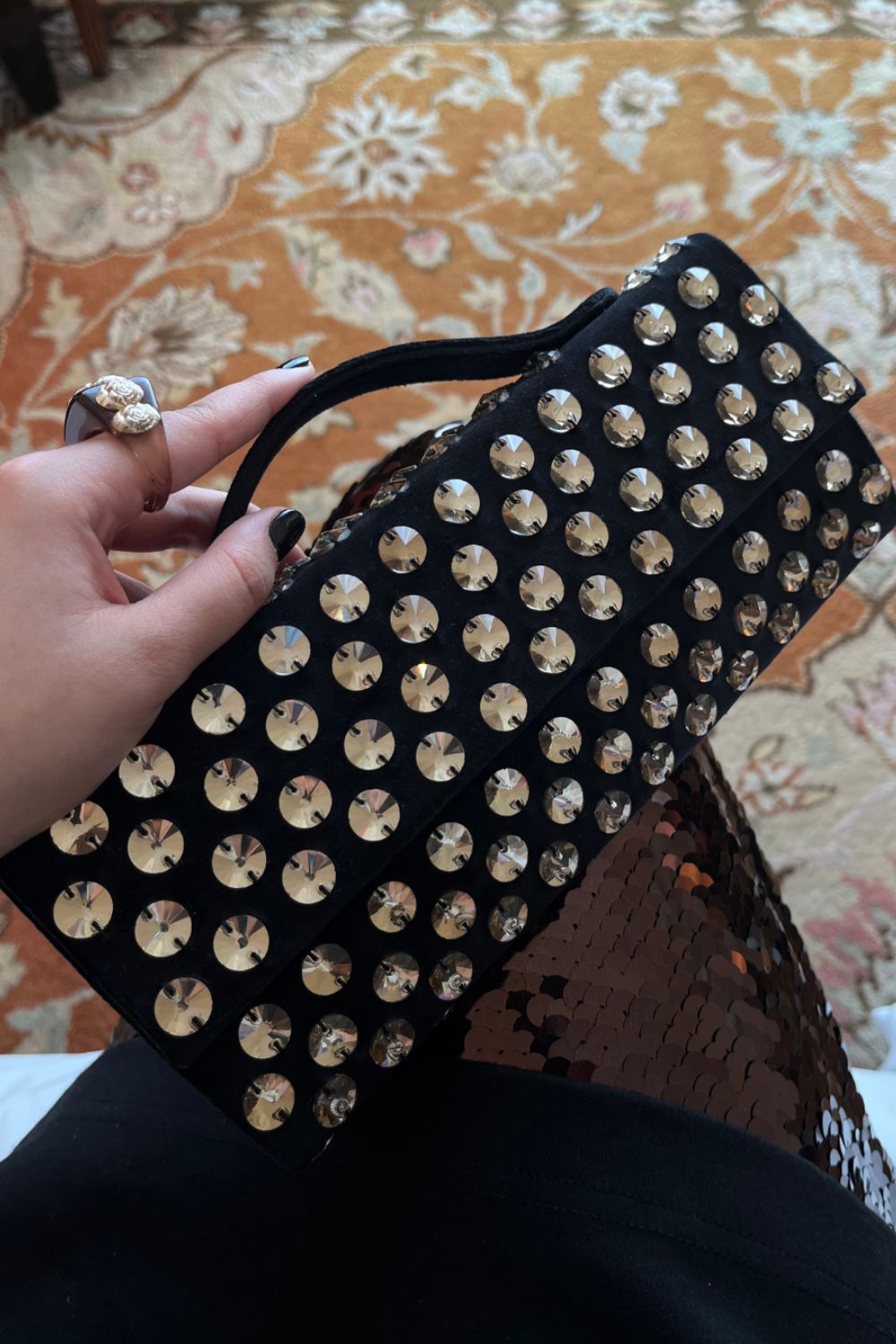 Fūtō Bag - Dusky Gold Polka