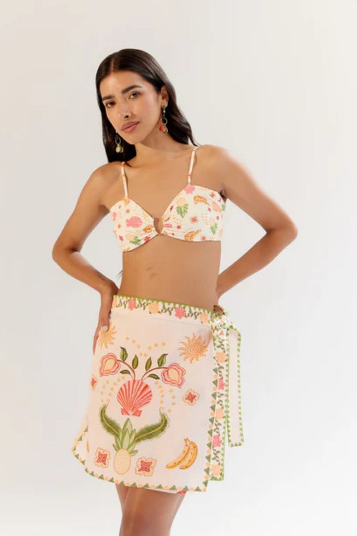 Wrap Me Round Skirt - Seashell (Ecru)
