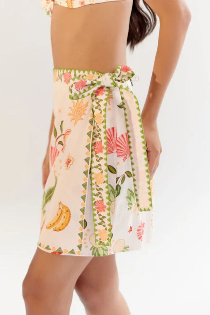 Wrap Me Round Skirt - Seashell (Ecru)