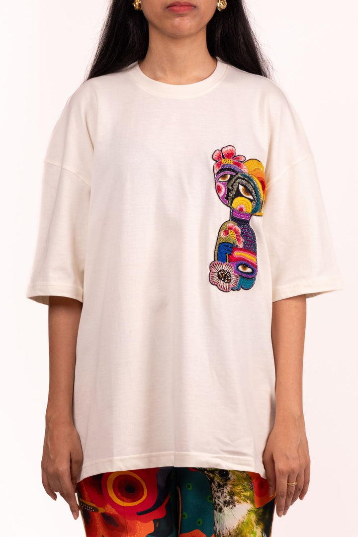 Bottle Face patch Tshirt