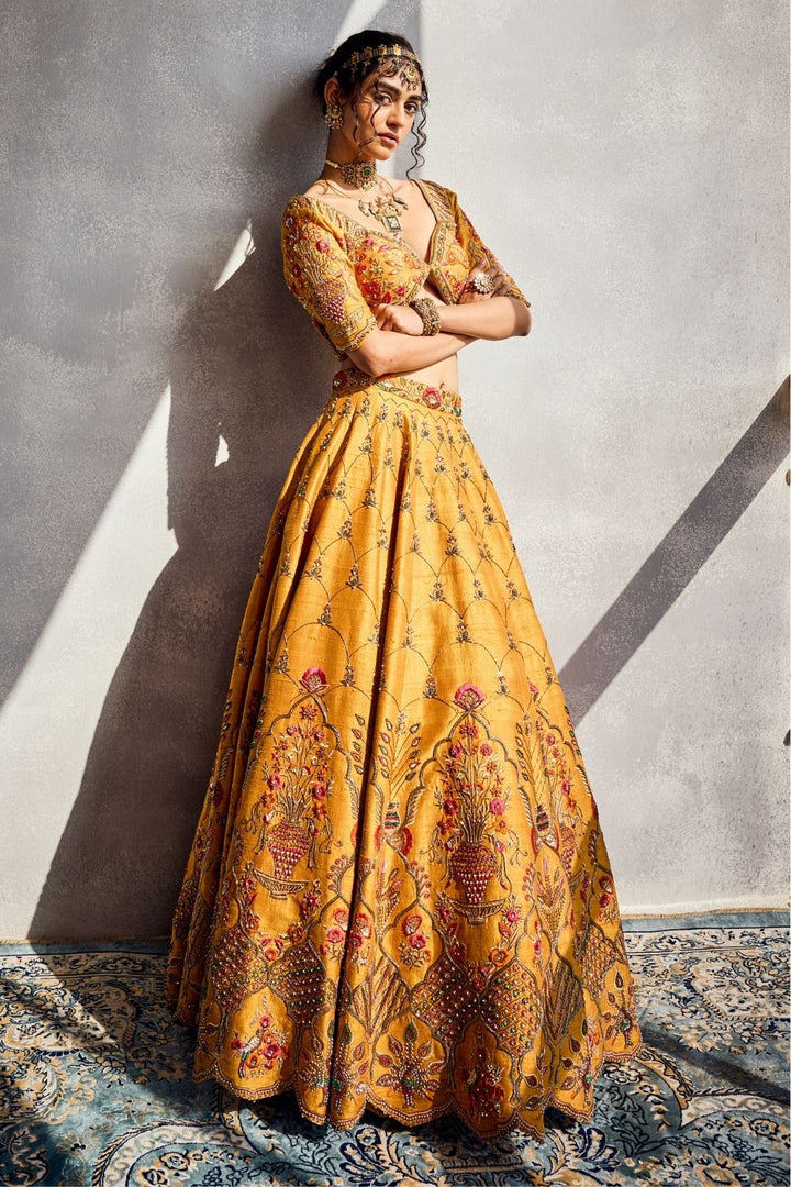 Marigold Lehenga Set