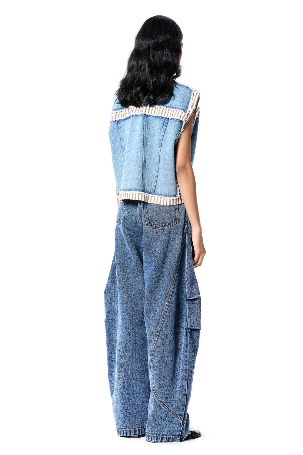 Denim Drip Vest