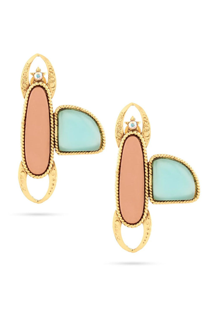 Gold Deco Fly Earrings
