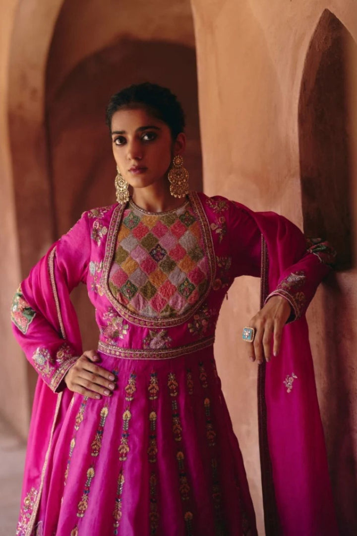 Velvet Patchwork Kalidar U-Shape Kalidar