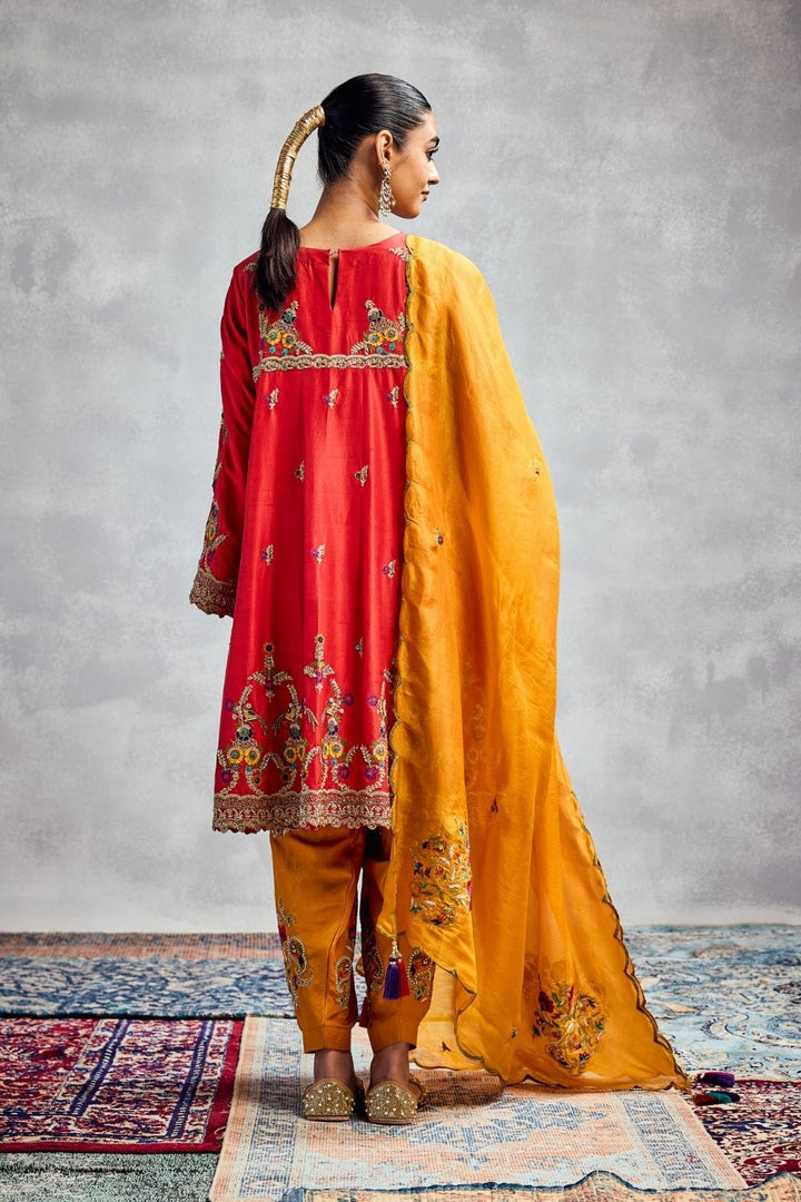 Orange Kurta Set
