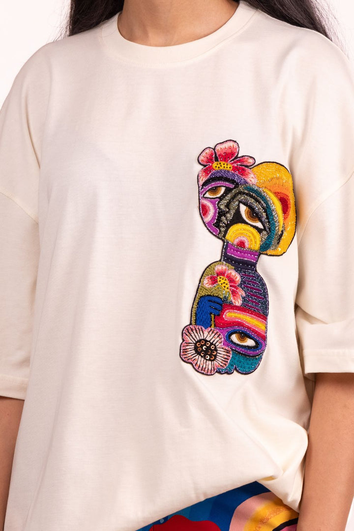 Bottle Face patch Tshirt