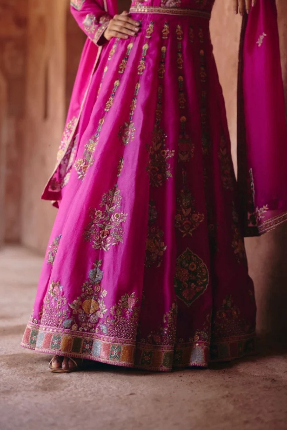 Velvet Patchwork Kalidar U-Shape Kalidar