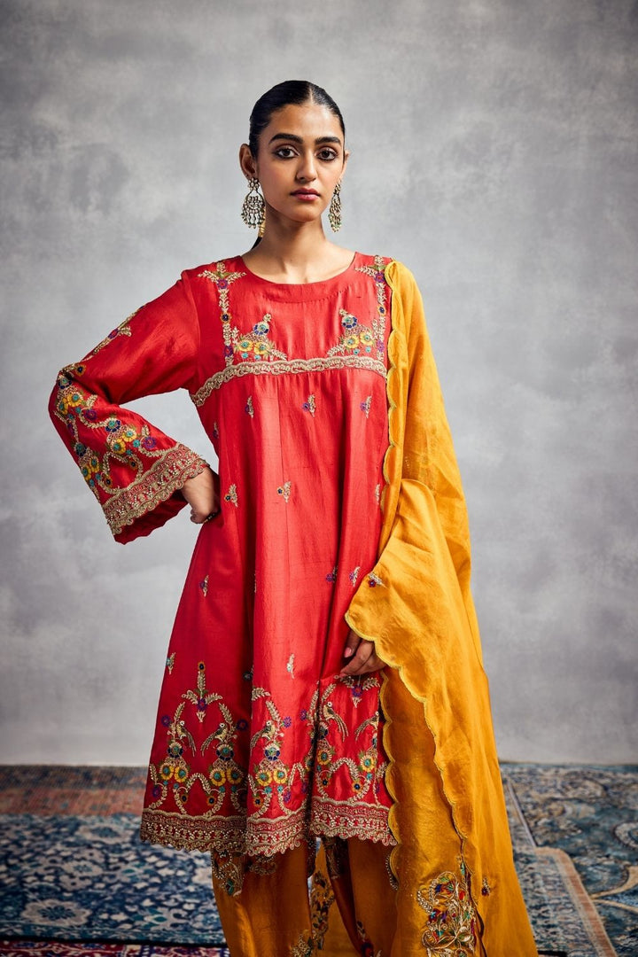 Orange Kurta Set
