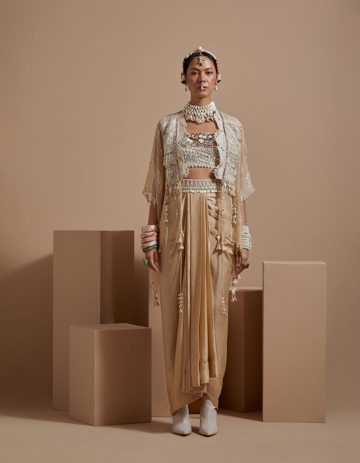 Veni Dupatta Jacket Set