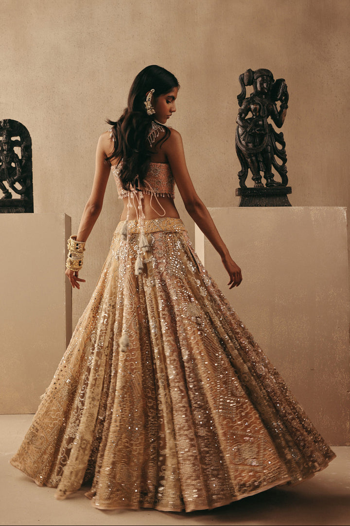 MULTICOLOUR MIRRORWORK LEHENGA SET