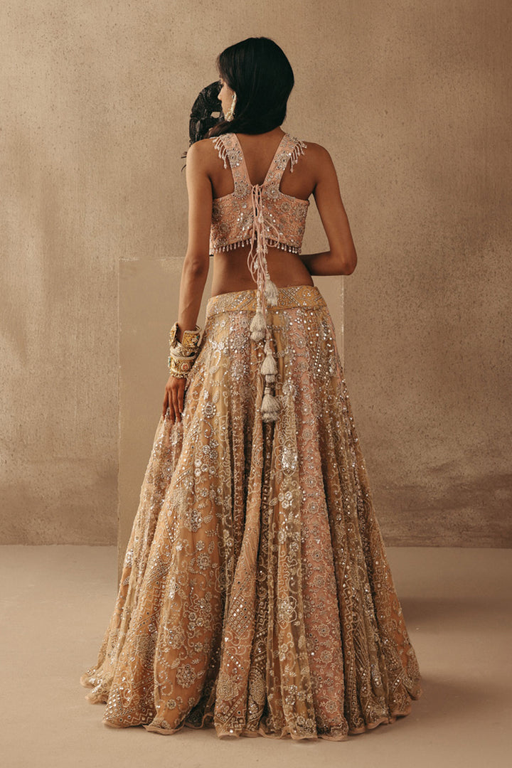 MULTICOLOUR MIRRORWORK LEHENGA SET